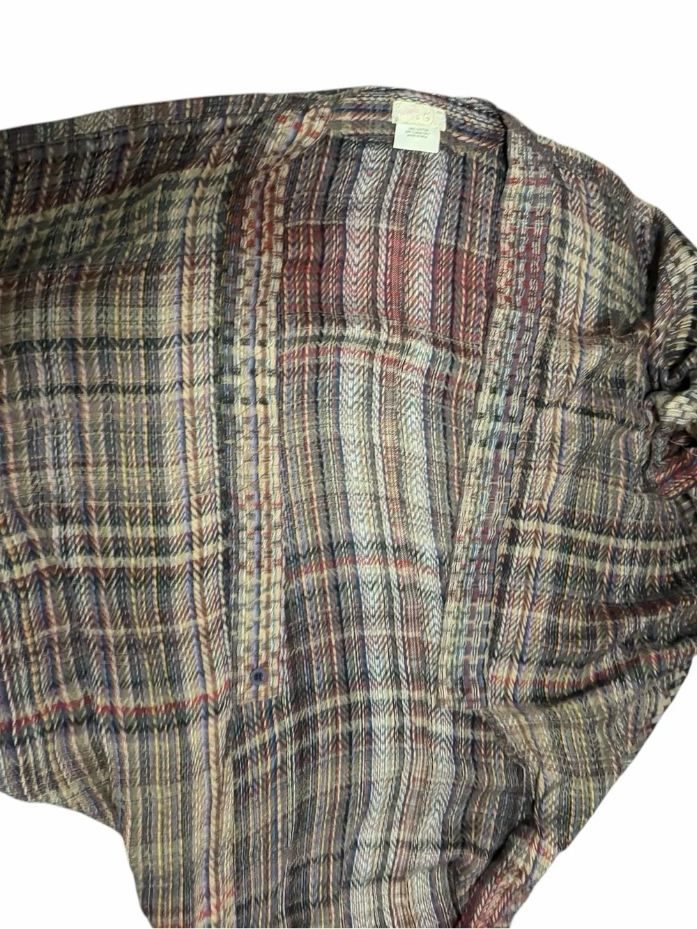 Free People Vintage Artisanal Woven Cape Cardigan Sweater OS